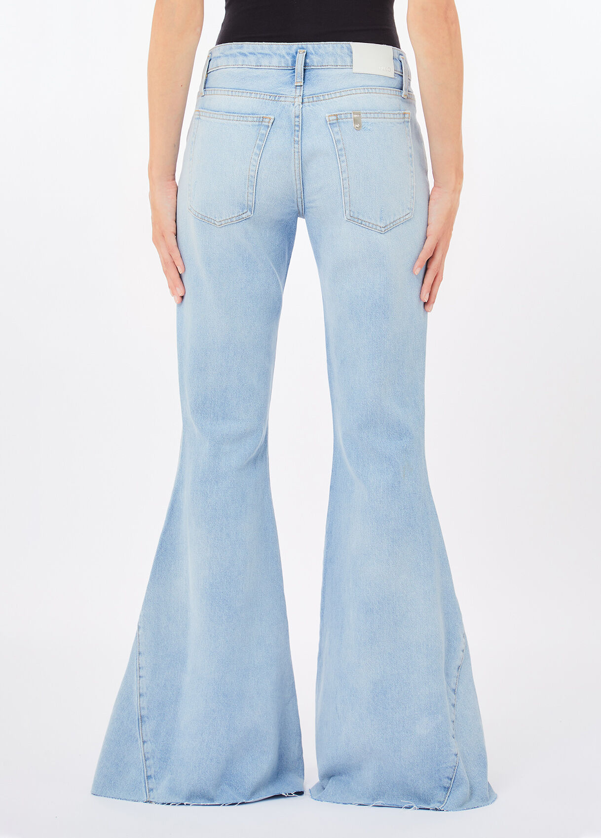 Low-rise flared jeans colour blue denim | Liu Jo