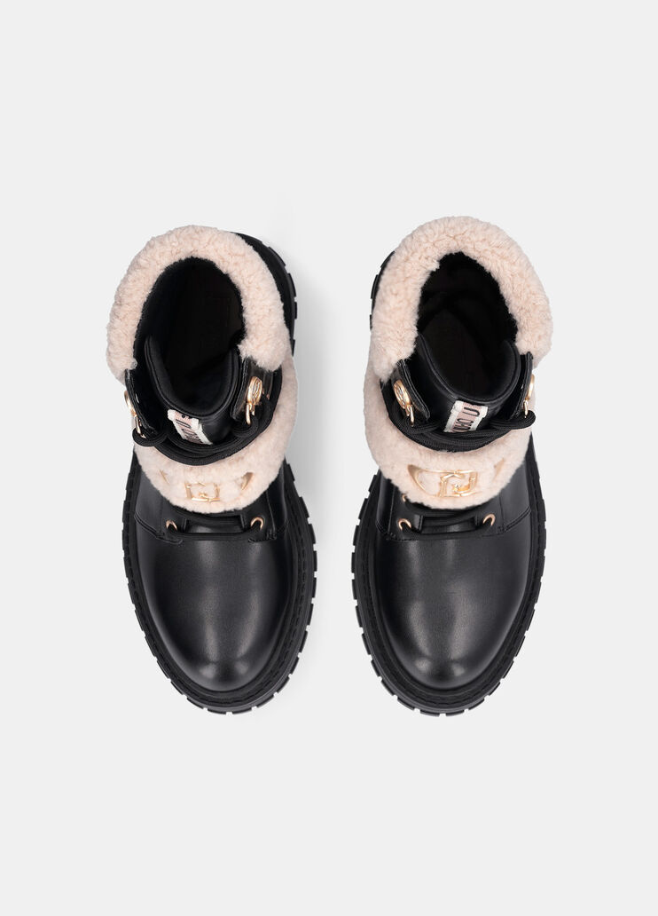 Schnürstiefel mit Warm-Detail Schwarz Liu Jo - large image number 4