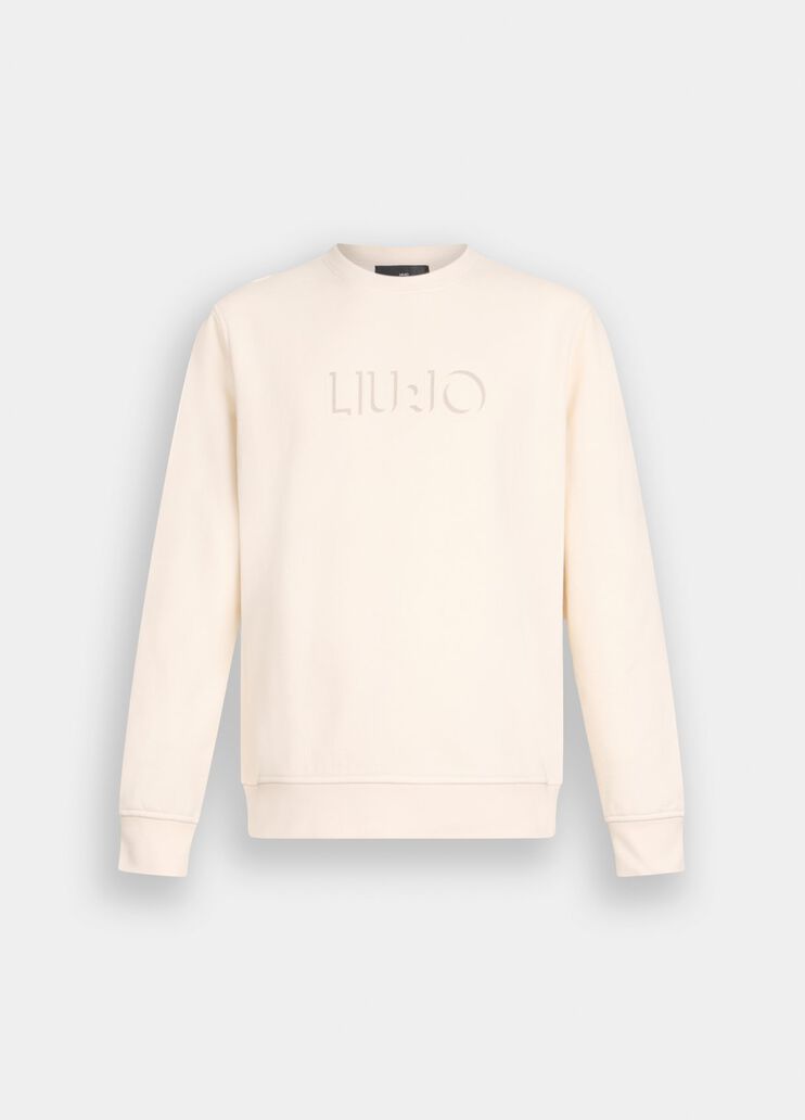 Хлопковая толстовка с логотипом белый Liu Jo - large image number 6 Хлопковая толстовка с логотипом белый Liu Jo - large image number 6