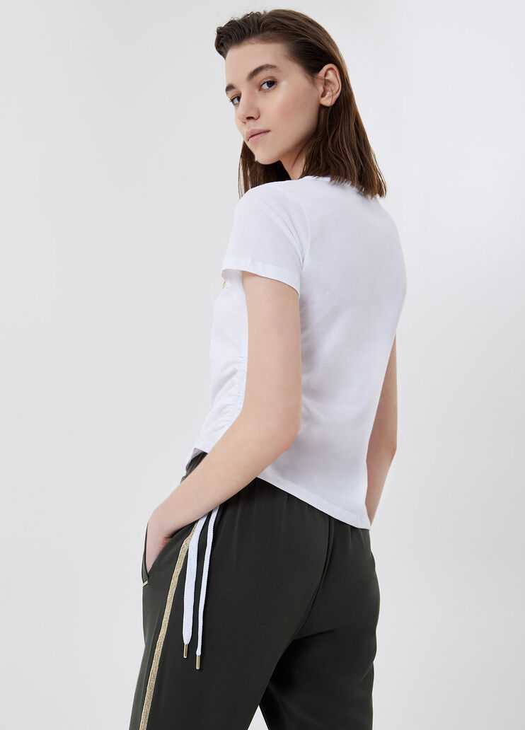 Eco-friendly T-shirt with logo White Liu Jo - large image number 1