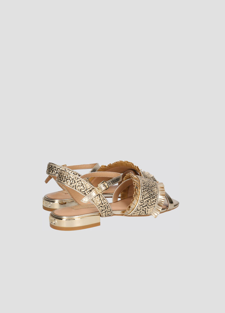 Sandales plates avec logo monogramme  Liu Jo - large image number 2