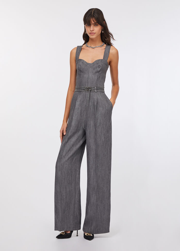 Denim-Jumpsuit Denim-Grau Liu Jo - medium