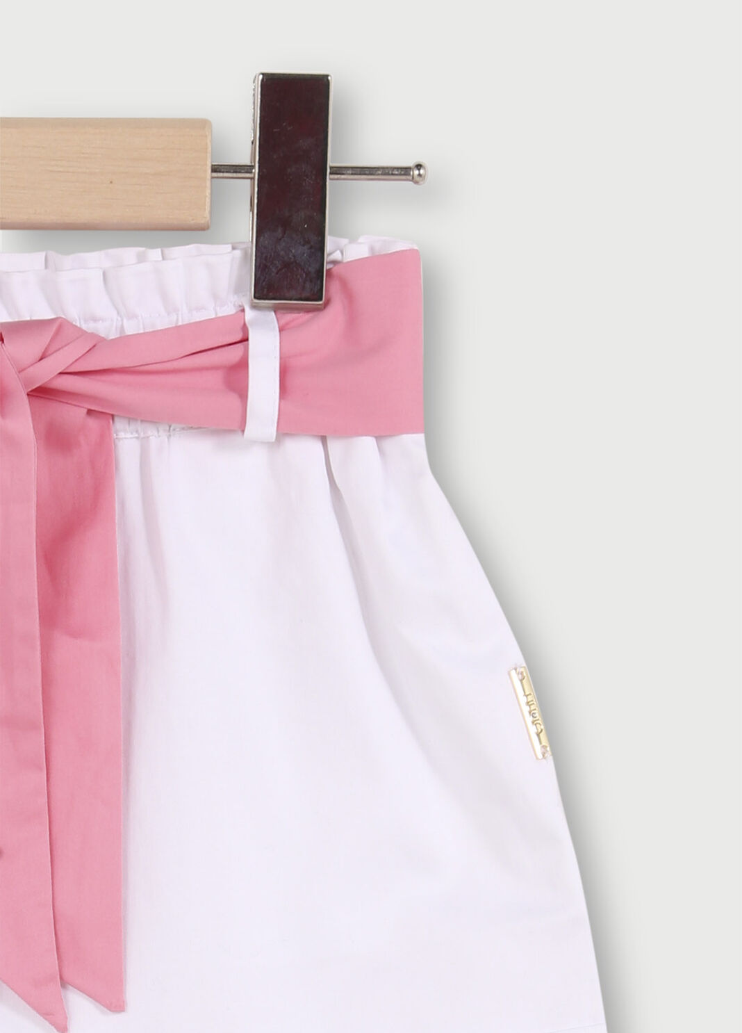 Short bambina con fiocco Bianco Liu Jo - large image number 2