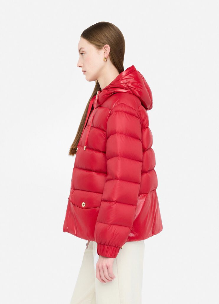 Quilted nylon jacket cherry red Liu Jo - large image number 3 Quilted nylon jacket cherry red Liu Jo - large image number 3