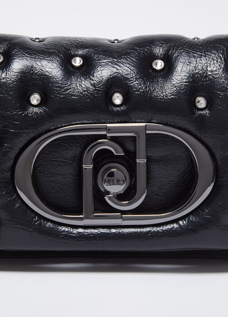 LaPuffy small bag with rhinestones black Liu Jo - large image number 4 LaPuffy small bag with rhinestones black Liu Jo - large image number 4