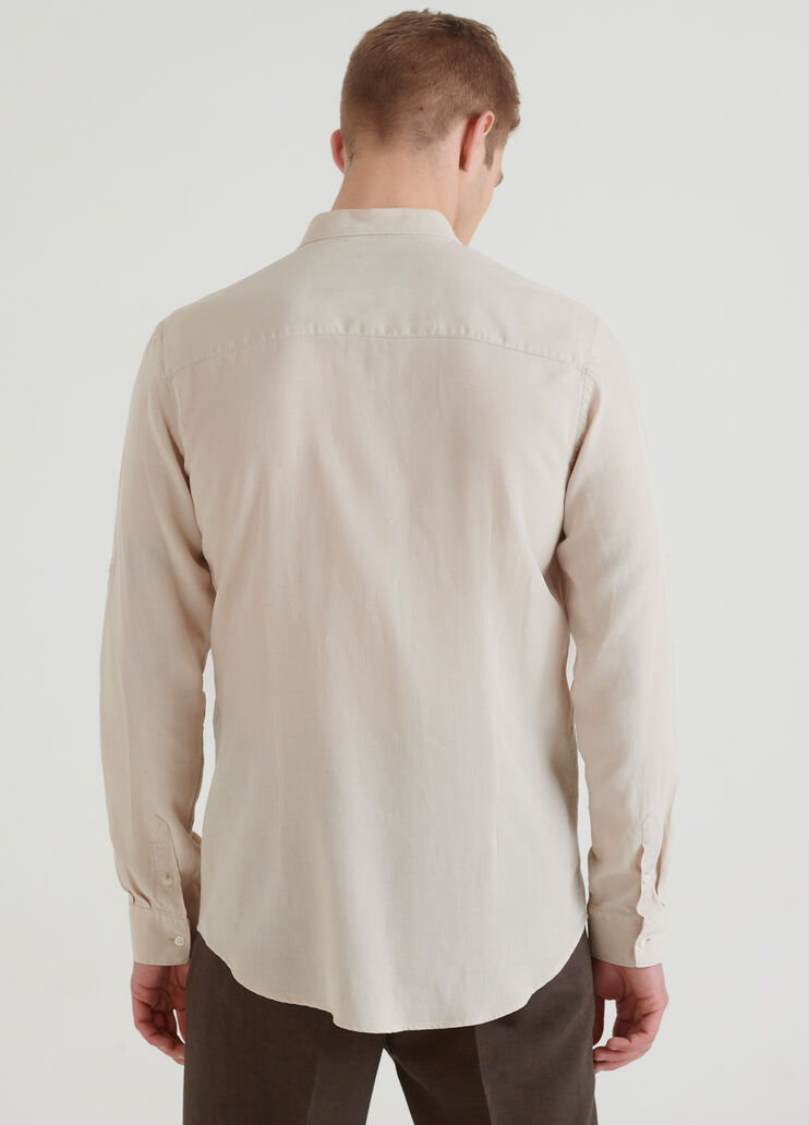 Camicia slim fit in lino  Liu Jo - large image number 1