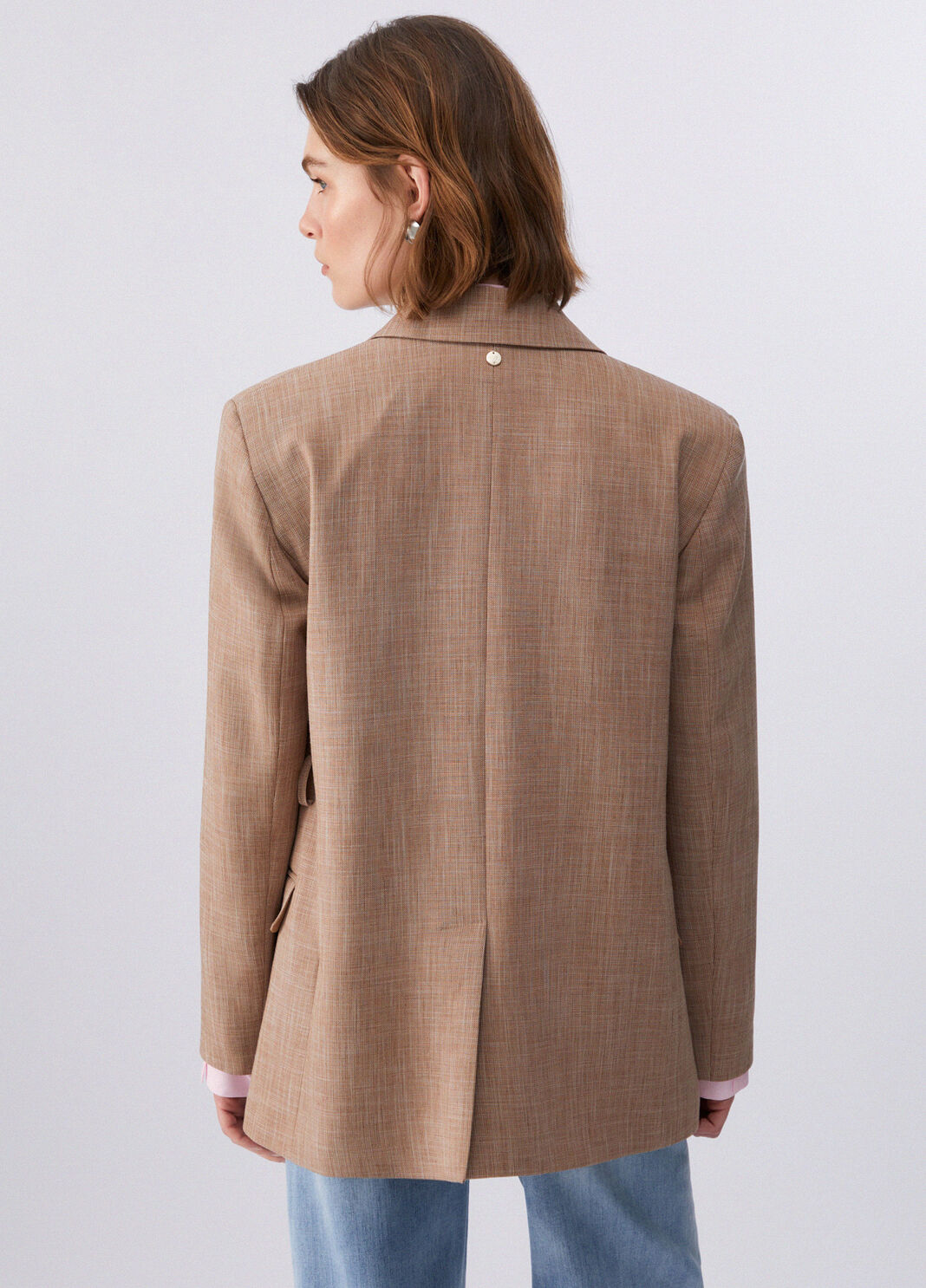 Blazer with scarf biscuit Liu Jo - large image number 1