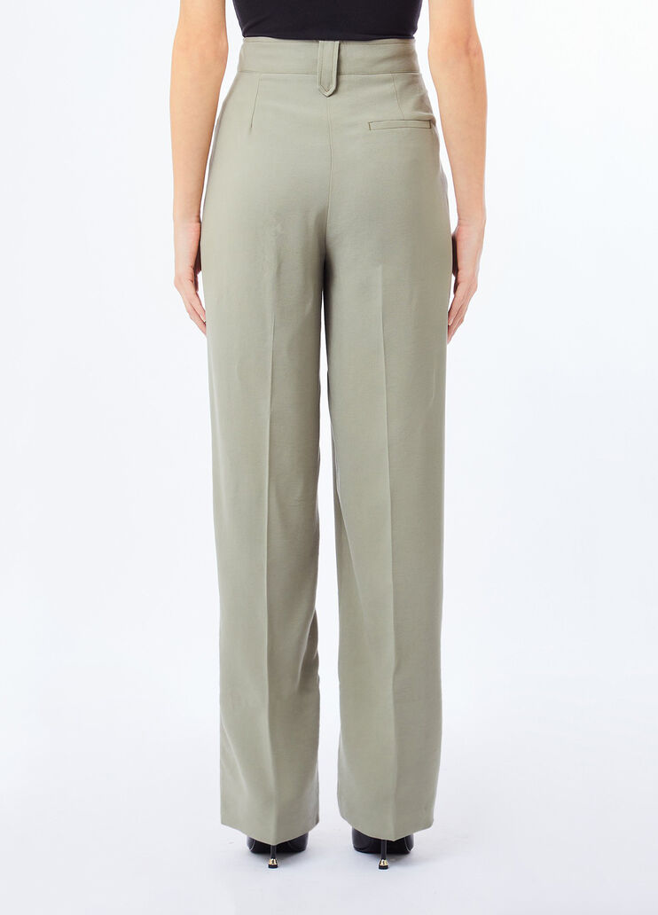 Straight gabardine trousers asparagus Liu Jo - medium