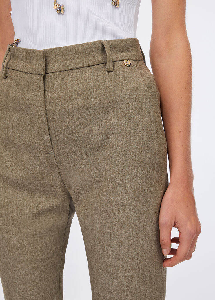 Cigarette trousers  asparagus Liu Jo - large image number 4 Cigarette trousers  asparagus Liu Jo - large image number 4