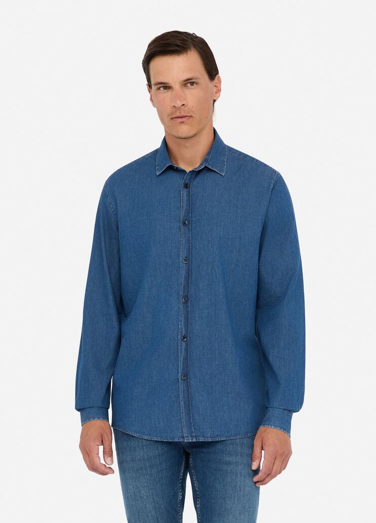 Camicia in denim lavaggio classico Liu Jo - large image number 0 Camicia in denim lavaggio classico Liu Jo - large image number 0