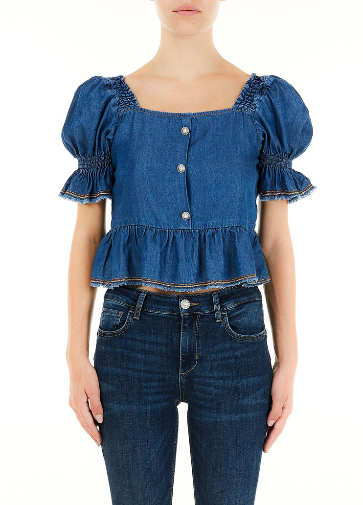 Top aus Denim Denimblau Liu Jo - large image number 0