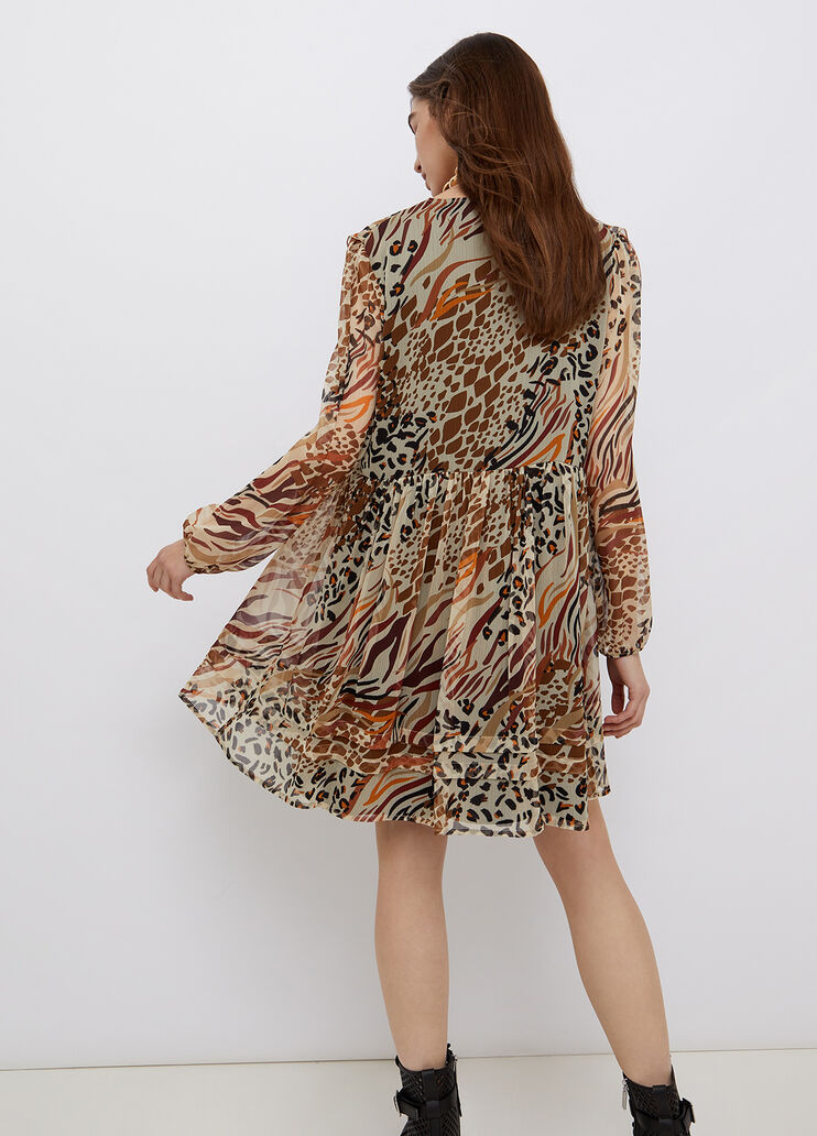 Kurzes Kleid mit Animal-Print Leopardenmuster Liu Jo - large image number 1