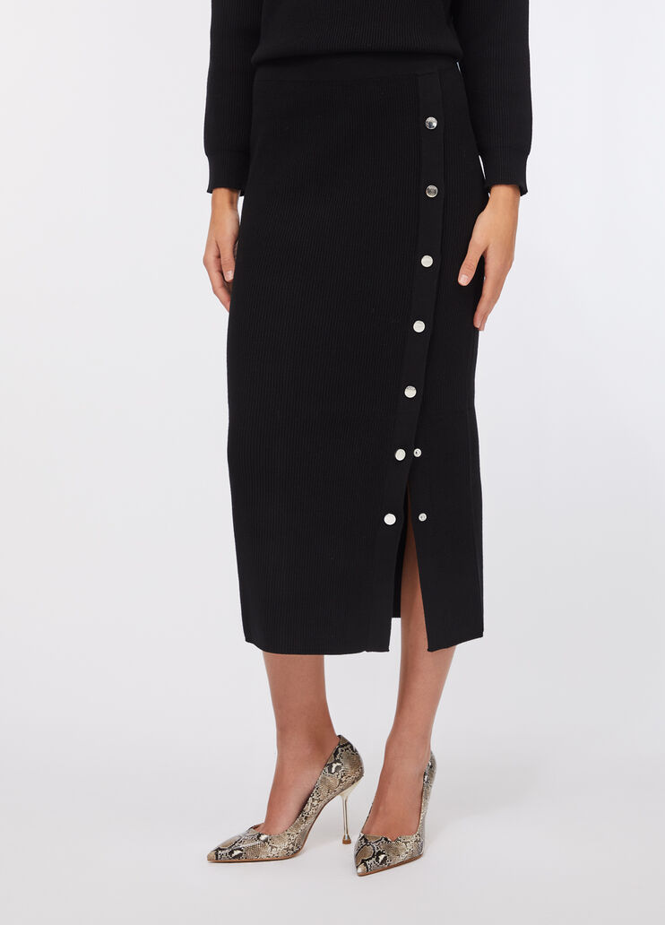 Falda larga de punto negro Liu Jo - medium