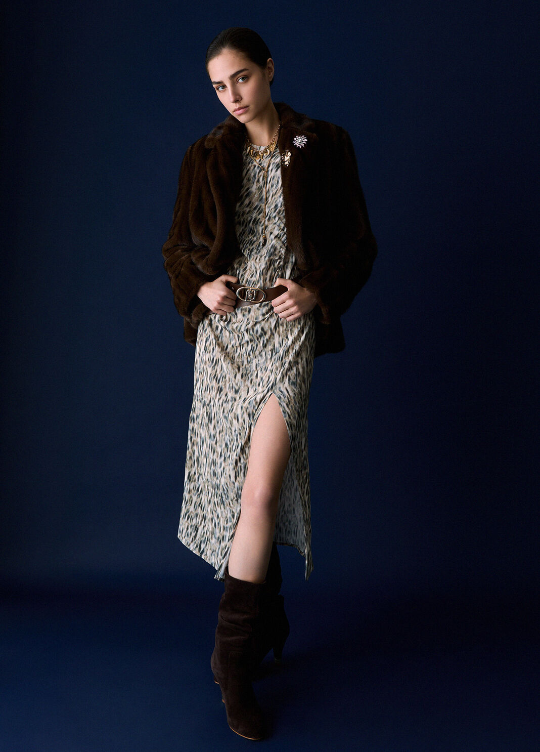 Veste en fausse fourrure marron Liu Jo - large image number 3