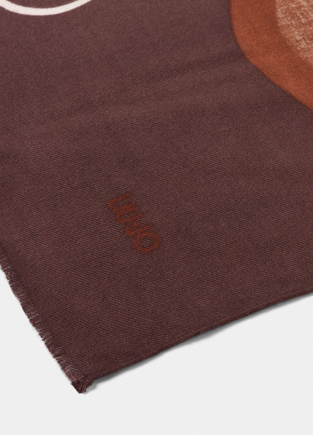 Shawl with logo light beige Liu Jo - large image number 3