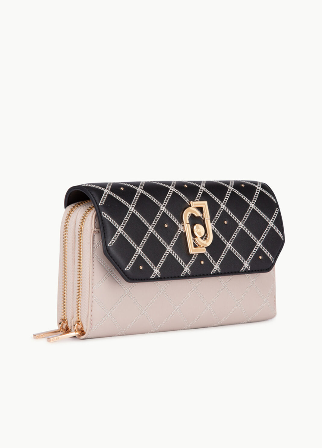 Portafoglio trapuntato Bianco/nero Liu Jo - large image number 1