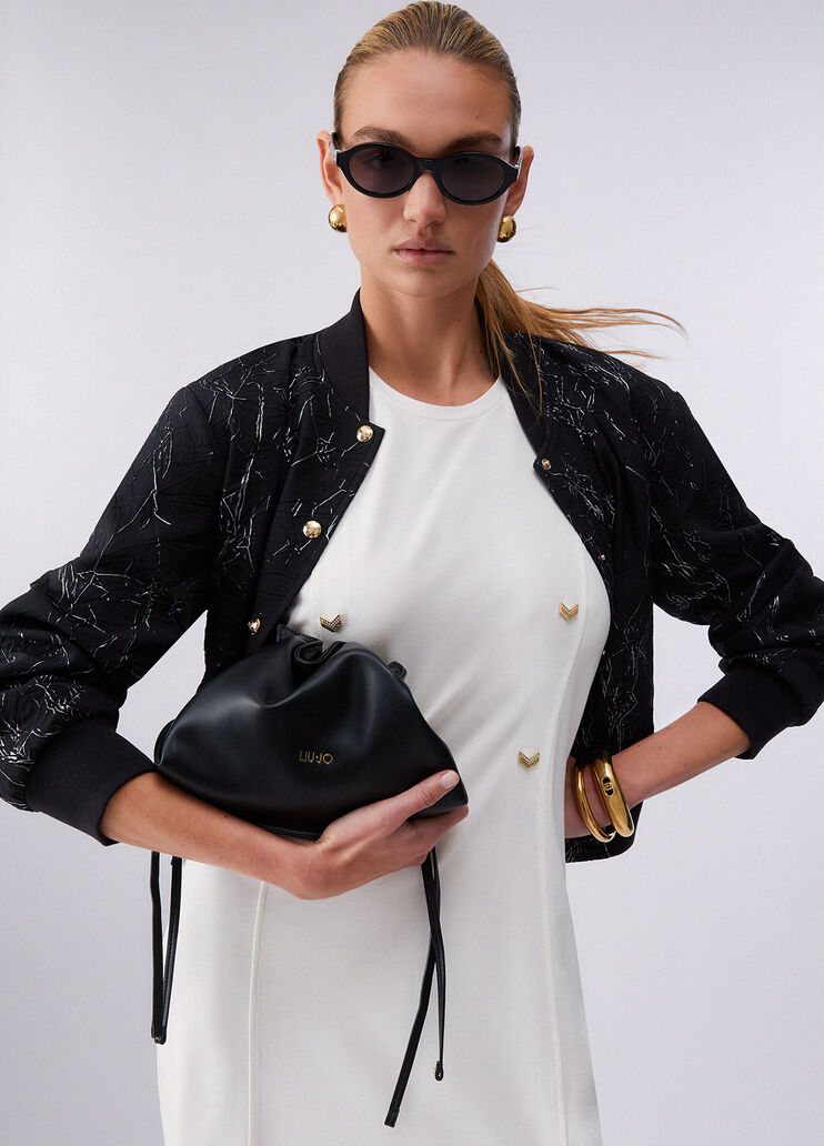 Kurzes Interlock-Jerseykleid Milchwei&szlig; Liu Jo - medium