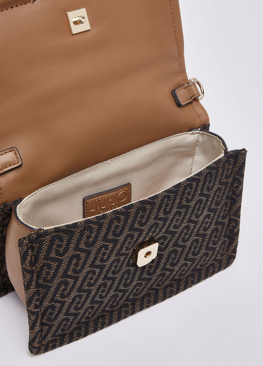 Monogram Jacquard Belt Bag dark brown Liu Jo - large image number 6