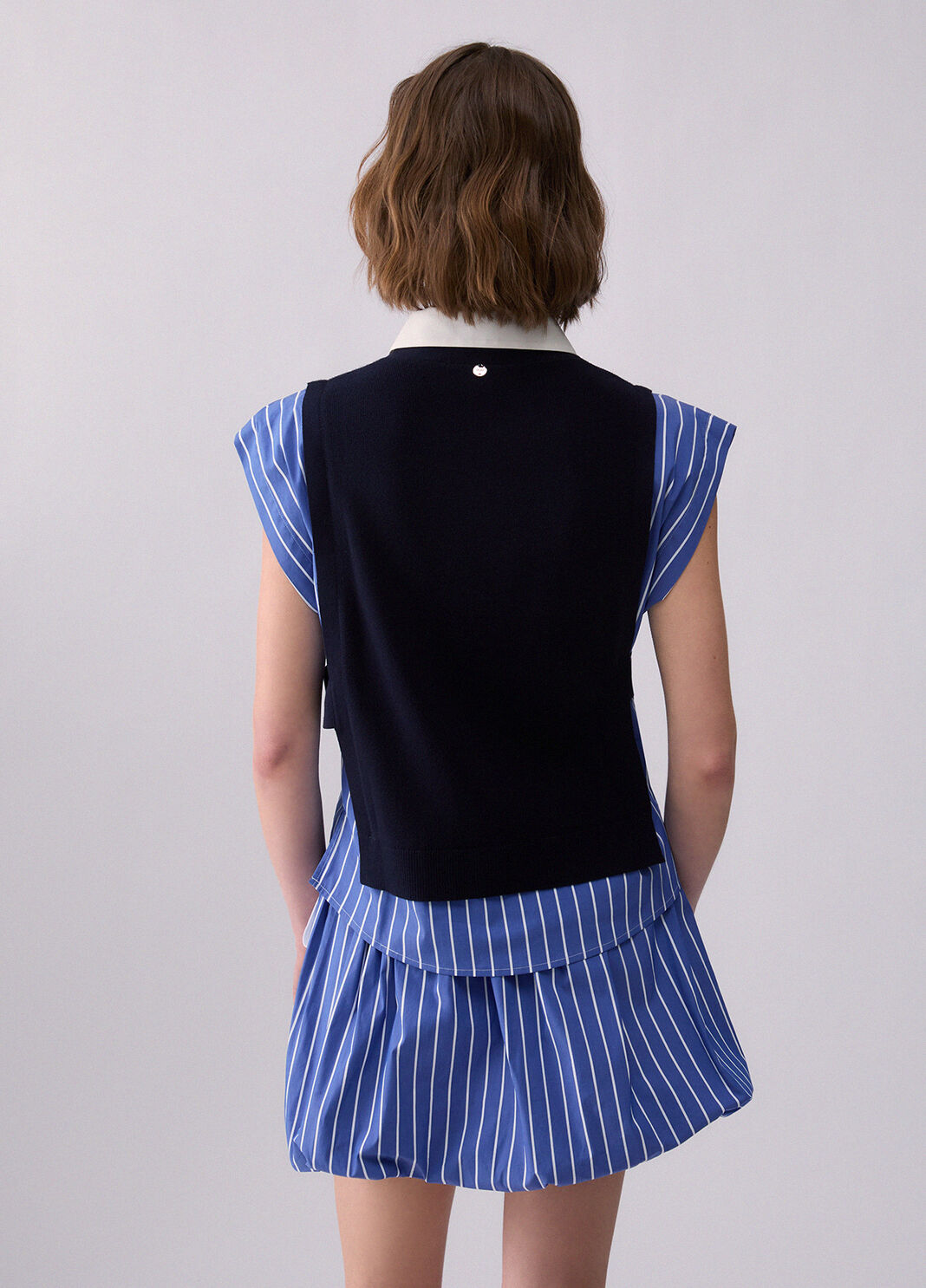 Shirt with Knit Inserts blue Liu Jo - large image number 1