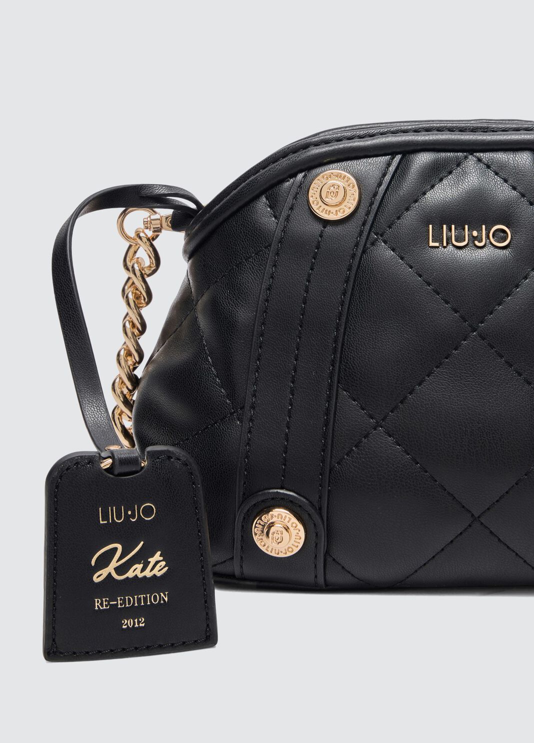 Pochette matelass&eacute;e noir Liu Jo - large image number 4