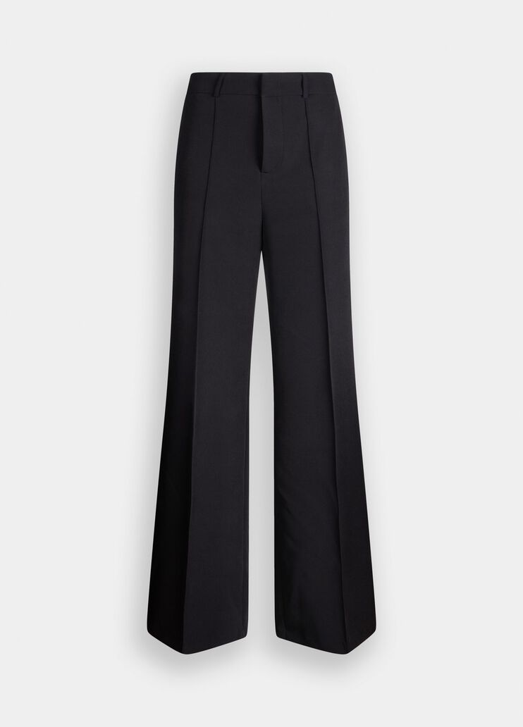 Flared trousers with slits black Liu Jo - large image number 6 Flared trousers with slits black Liu Jo - large image number 6