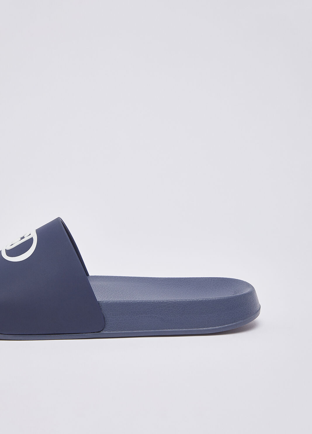 Chanclas con logotipo de monograma azul oscuro Liu Jo - large image number 4