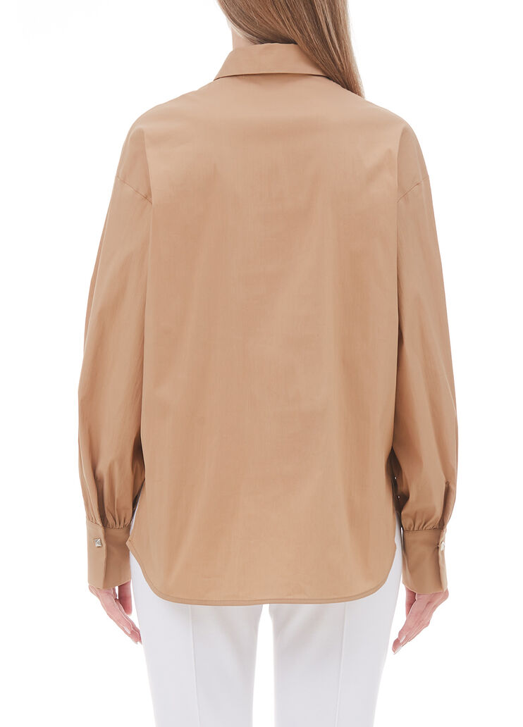 Shirt with puff sleeves beige Liu Jo - large image number 1