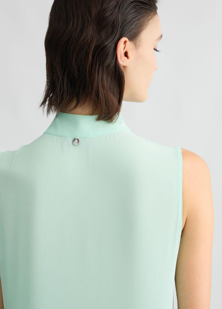 Top with scarf mint Liu Jo - large image number 4 Top with scarf mint Liu Jo - large image number 4