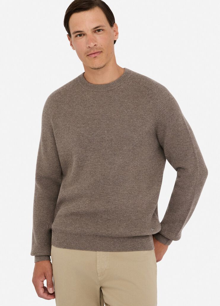 Wool and cashmere jumper khaki Liu Jo - large image number 3 Wool and cashmere jumper khaki Liu Jo - large image number 3