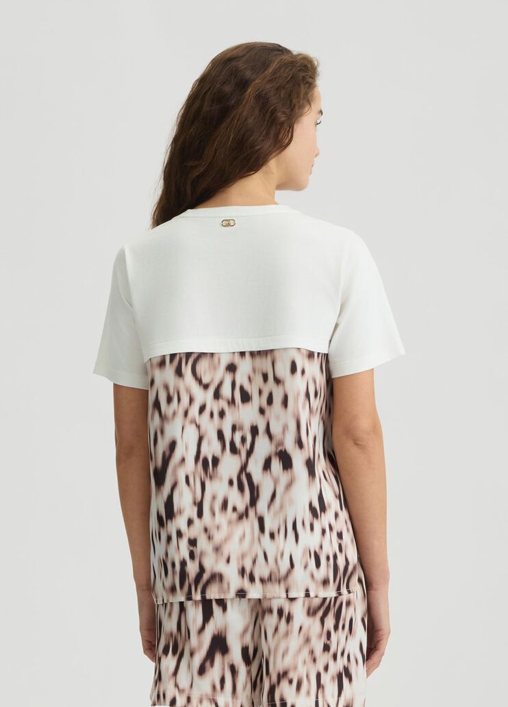 Printed satin T-shirt animal print Liu Jo - large image number 1 Printed satin T-shirt animal print Liu Jo - large image number 1