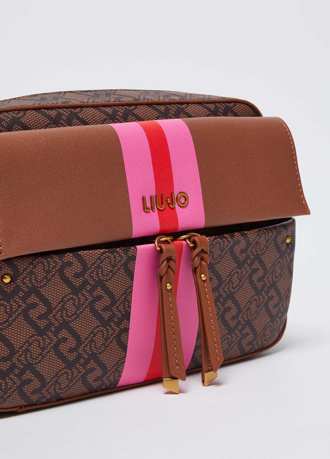 Medium crossbody bag with charm brown Liu Jo - large image number 9