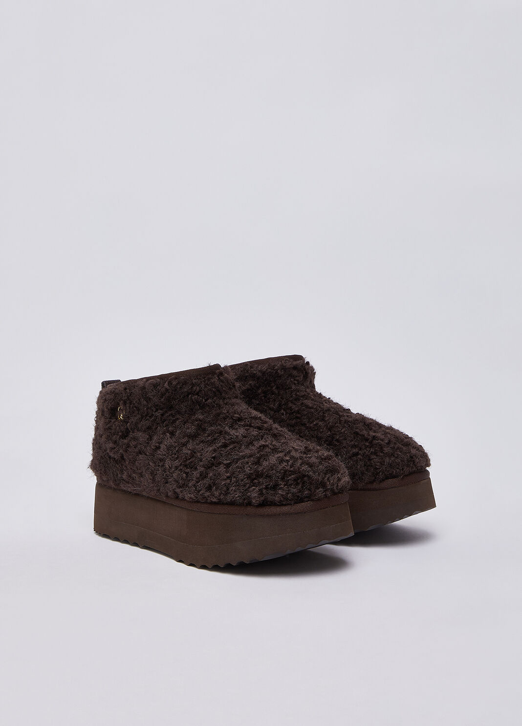 Ankle boots warm platform in teddy mocha Liu Jo - large image number 1