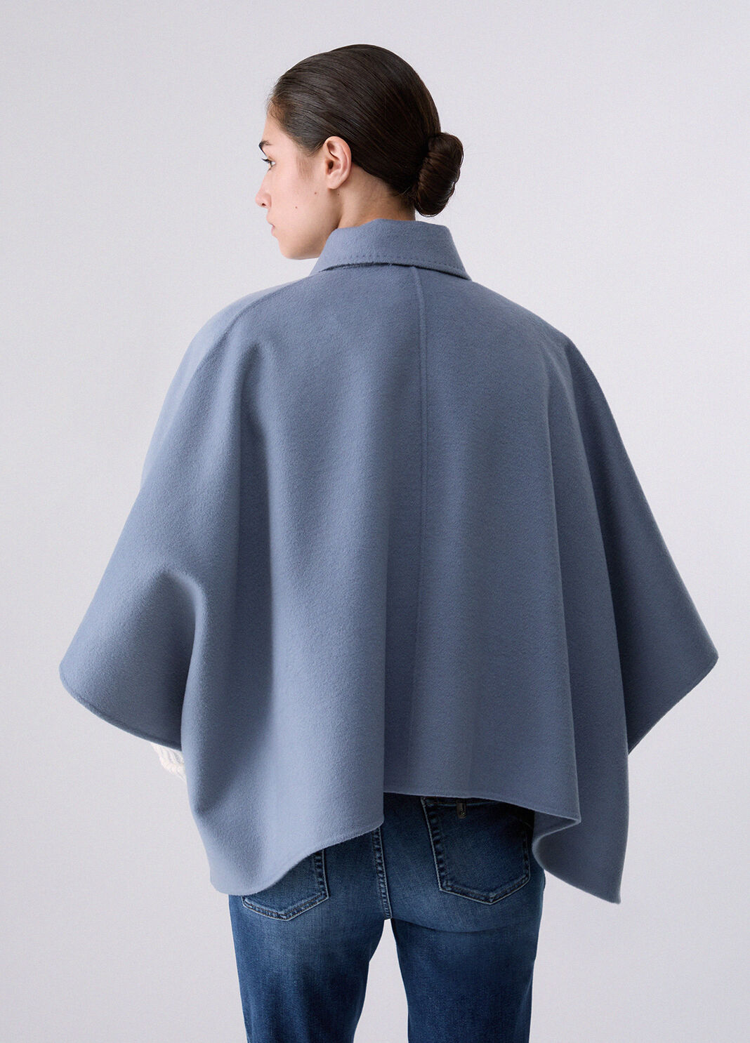 Wool Cape light blue Liu Jo - large image number 1