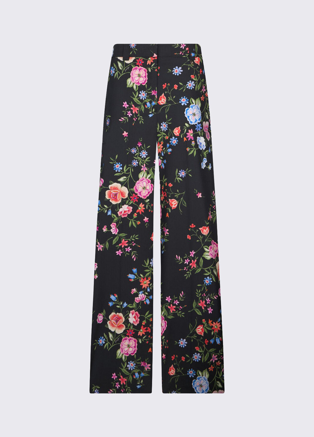 Straight-leg floral trousers floral black Liu Jo - large image number 6