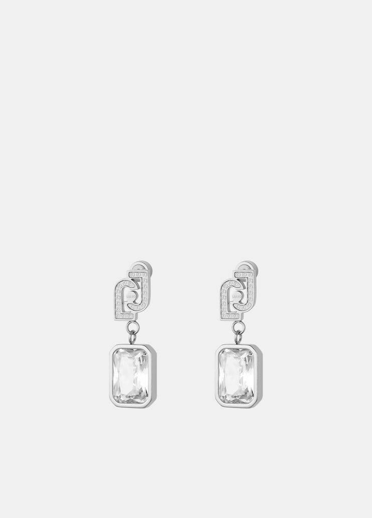 Glass crystal earrings silver Liu Jo - large image number 1 Glass crystal earrings silver Liu Jo - large image number 1
