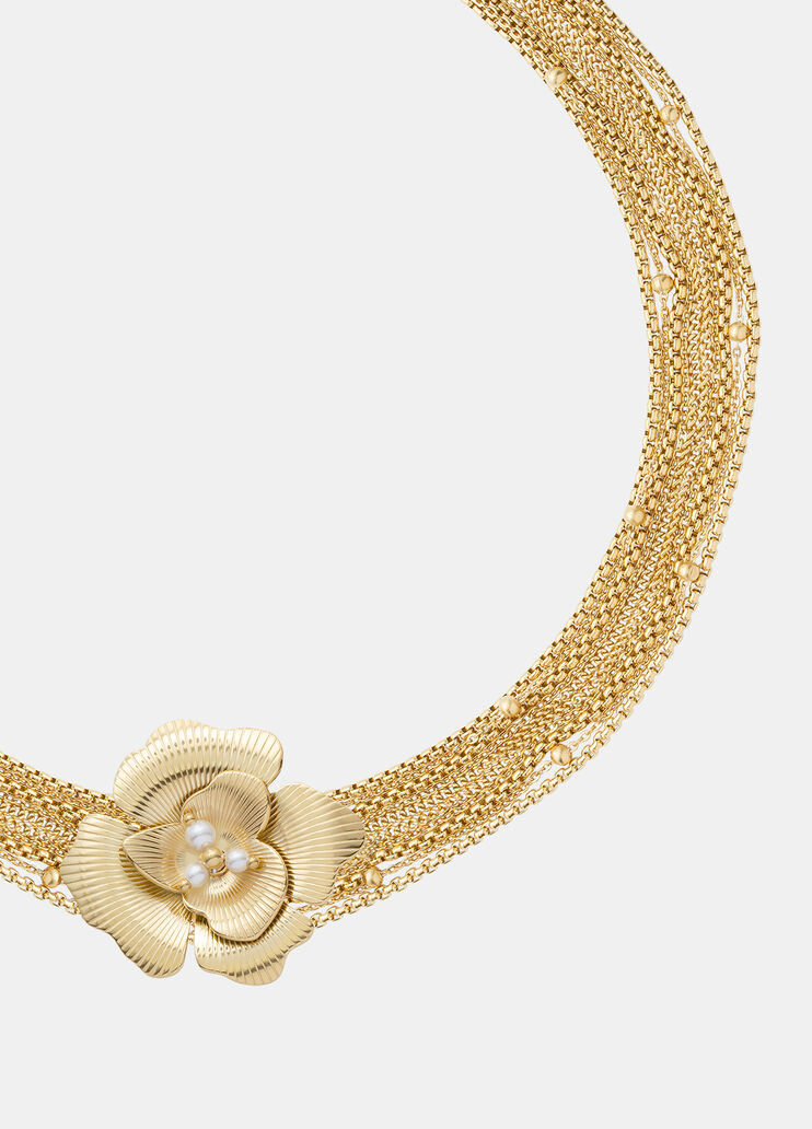 Choker with maxi-flower gold Liu Jo - large image number 2 Choker with maxi-flower gold Liu Jo - large image number 2