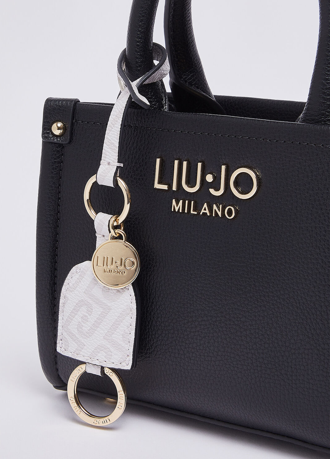 Sac format mini avec charm noir Liu Jo - large image number 4