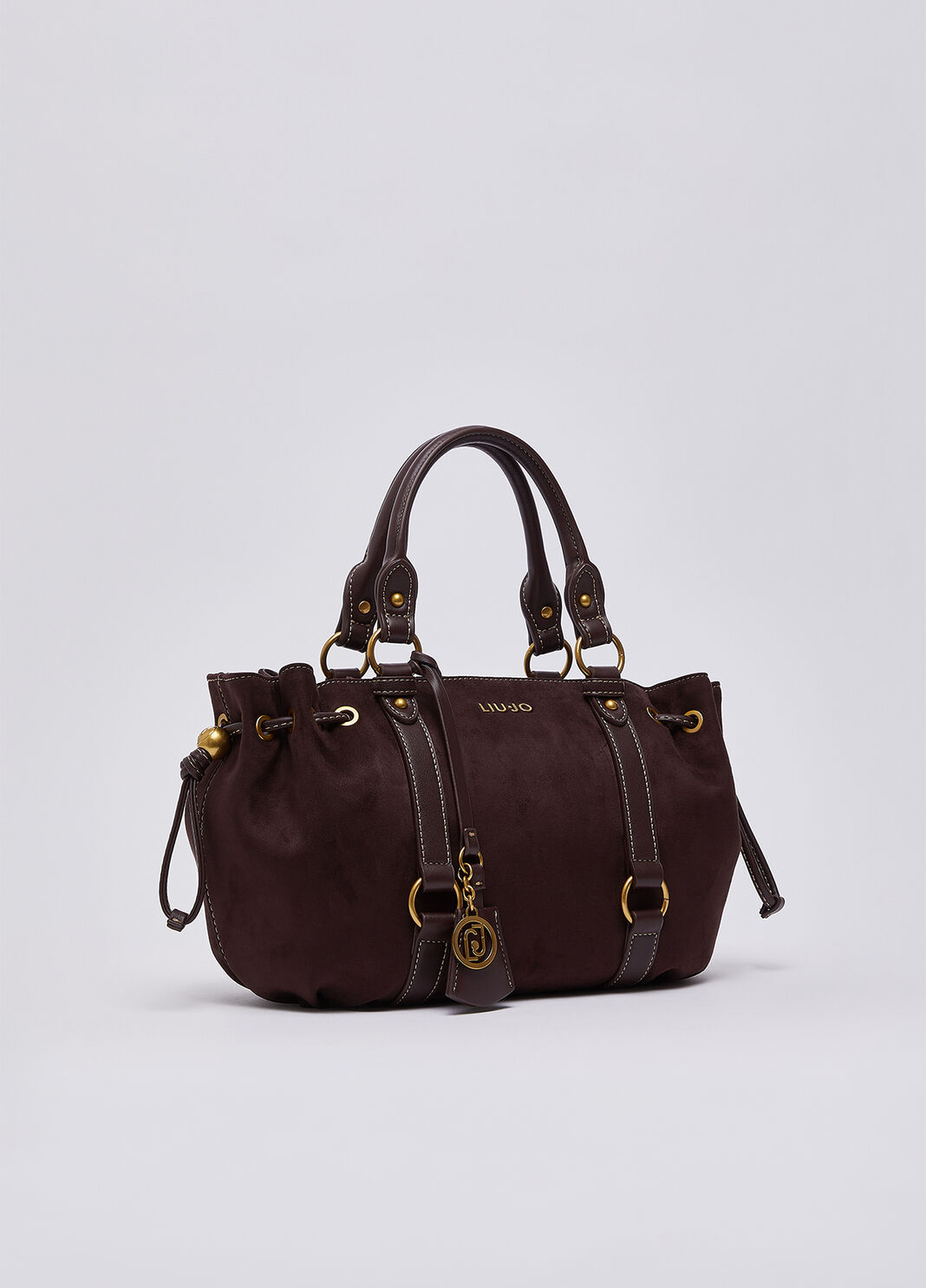 Sac petit format avec cordon de serrage aubergine Liu Jo - large image number 2