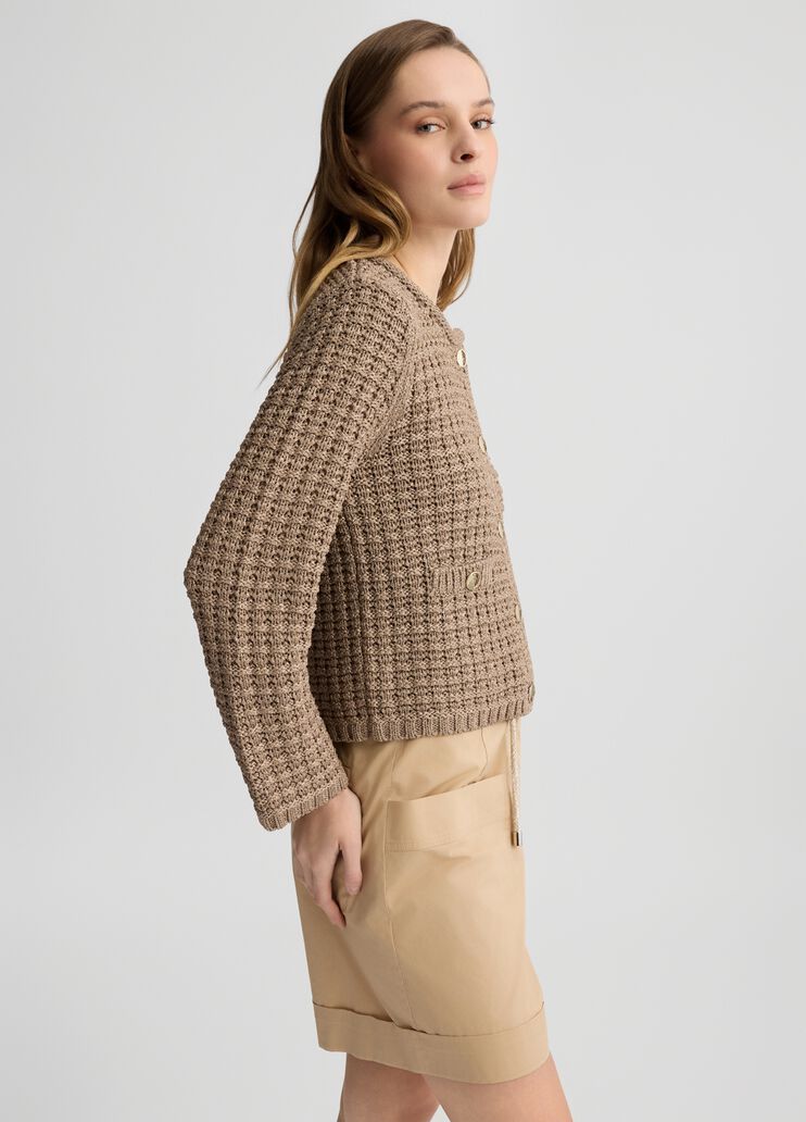Bouclé jacket beige Liu Jo - large image number 3 Bouclé jacket beige Liu Jo - large image number 3