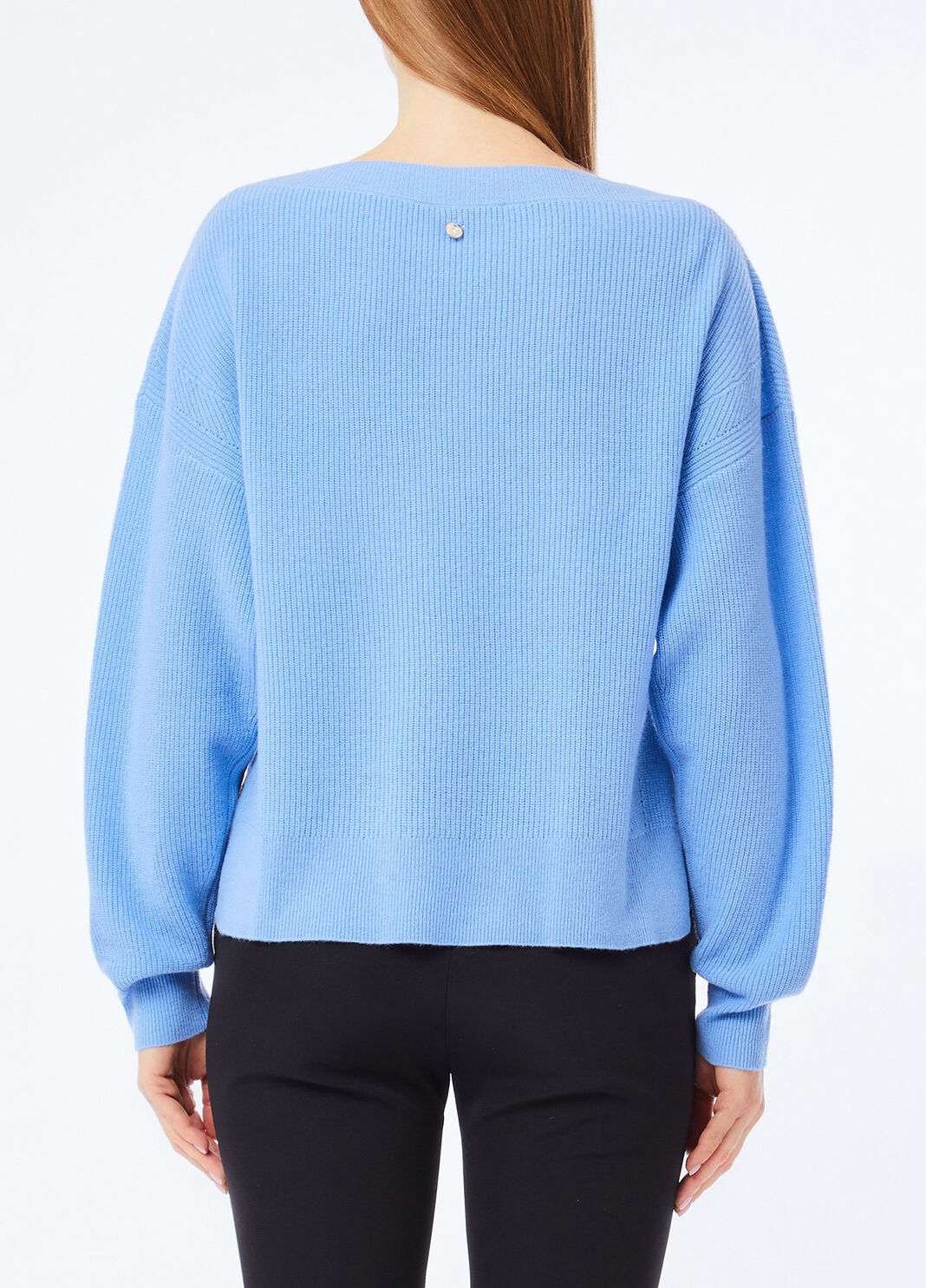 Knit in wool and cashmere light blue Liu Jo - large image number 1