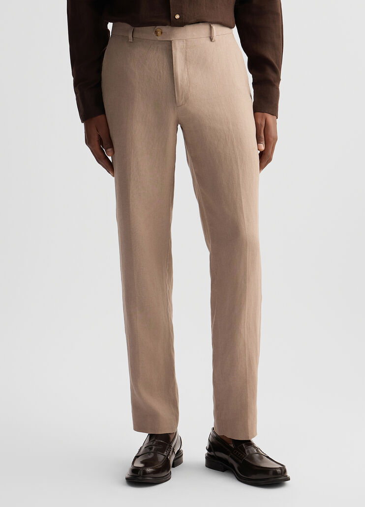 100% linen trousers beige Liu Jo - medium 100% linen trousers beige Liu Jo - medium