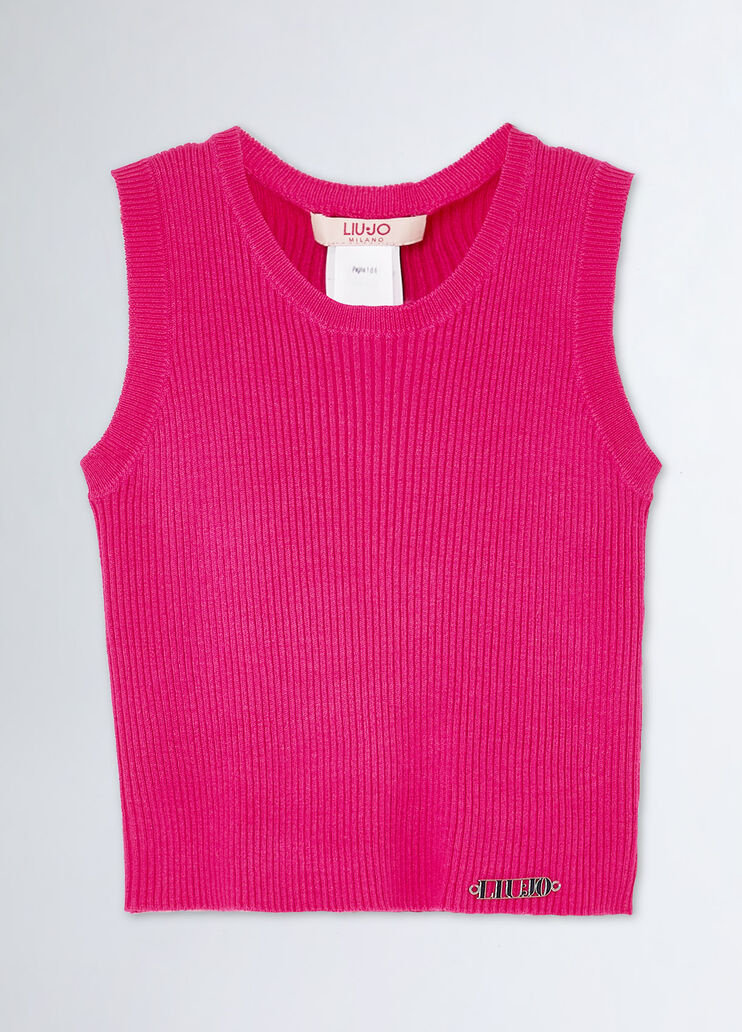 Knit top pink Liu Jo - medium Knit top pink Liu Jo - medium