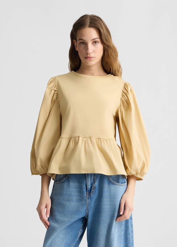 Poplin blouse beige Liu Jo - large image number 0 Poplin blouse beige Liu Jo - large image number 0
