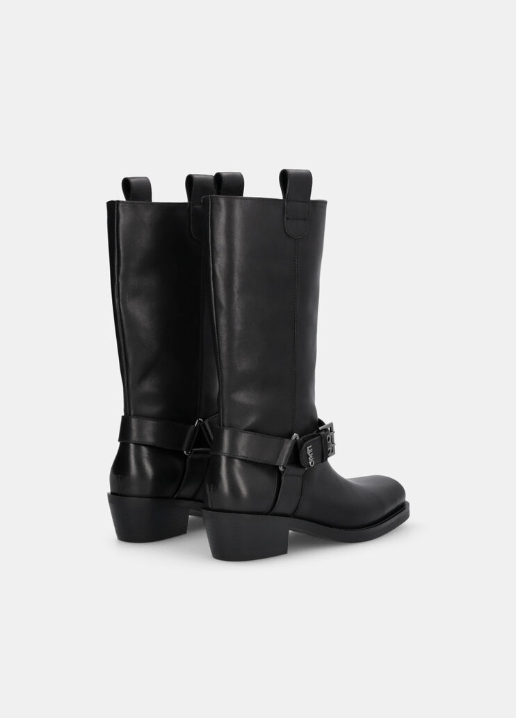 Leather Texan boots black Liu Jo - large image number 3 Leather Texan boots black Liu Jo - large image number 3
