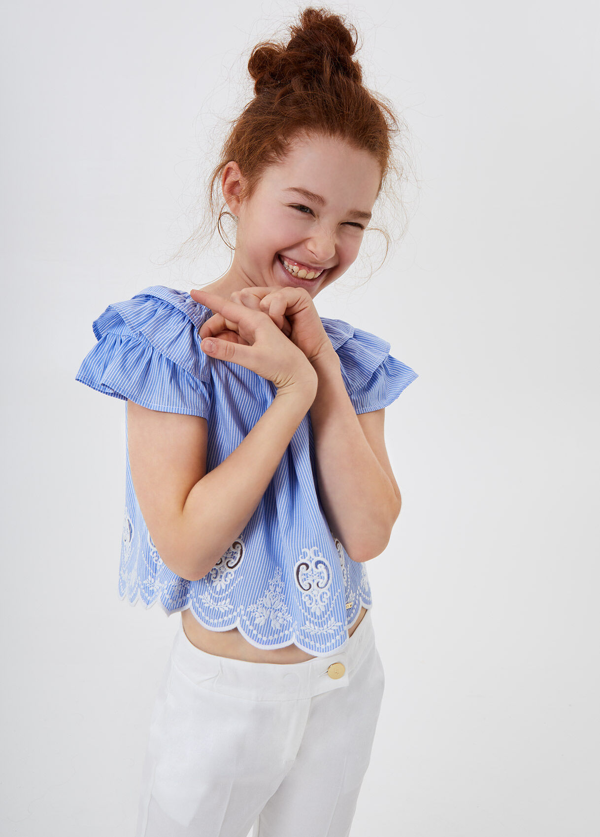 Kids shop bardot top