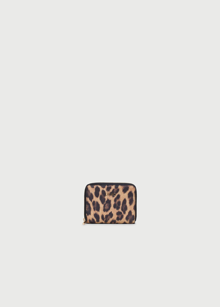 Small leopard print wallet