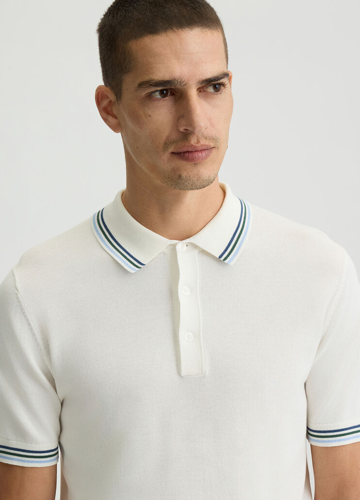 White knit polo shirt white Liu Jo - medium White knit polo shirt white Liu Jo - medium