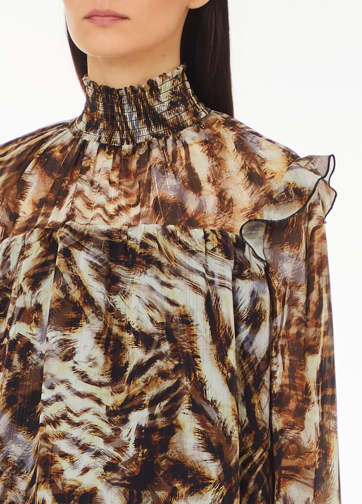 Dress with animal print brown Liu Jo - large image number 2 Dress with animal print brown Liu Jo - large image number 2