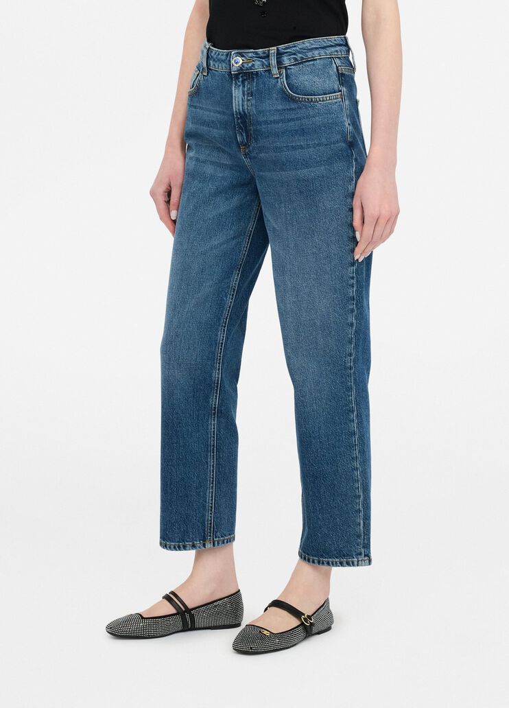 Vaqueros rectos de talle alto denim azul Liu Jo - large image number 3 Vaqueros rectos de talle alto denim azul Liu Jo - large image number 3