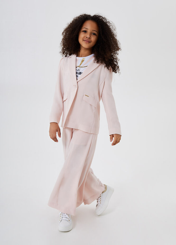 Blazer con maniche a sbuffo Rosa perlato Liu Jo - large image number 3